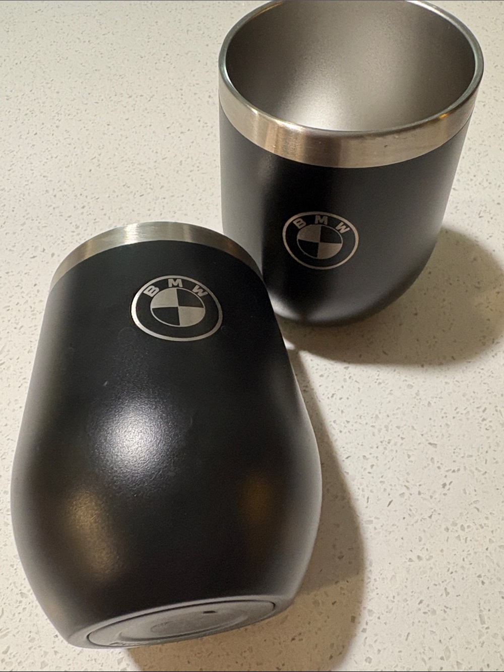 BMW Black Insulated Stainless Steel Tumbler Set of Two